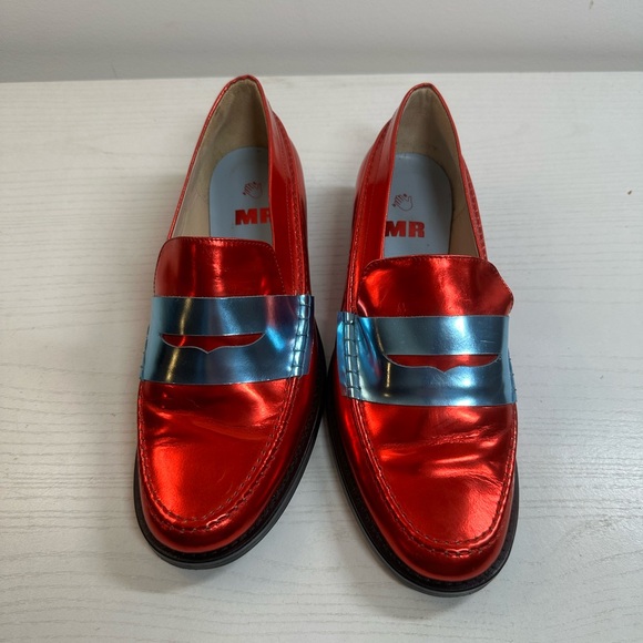 MR Womans Loafer Shoes Bright Size 39 Made In Portugal MSRP $675 - Picture 3 of 7